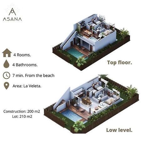 ¡New Villa 4Br With Priv Jacuzzi! Тулум Екстериор снимка